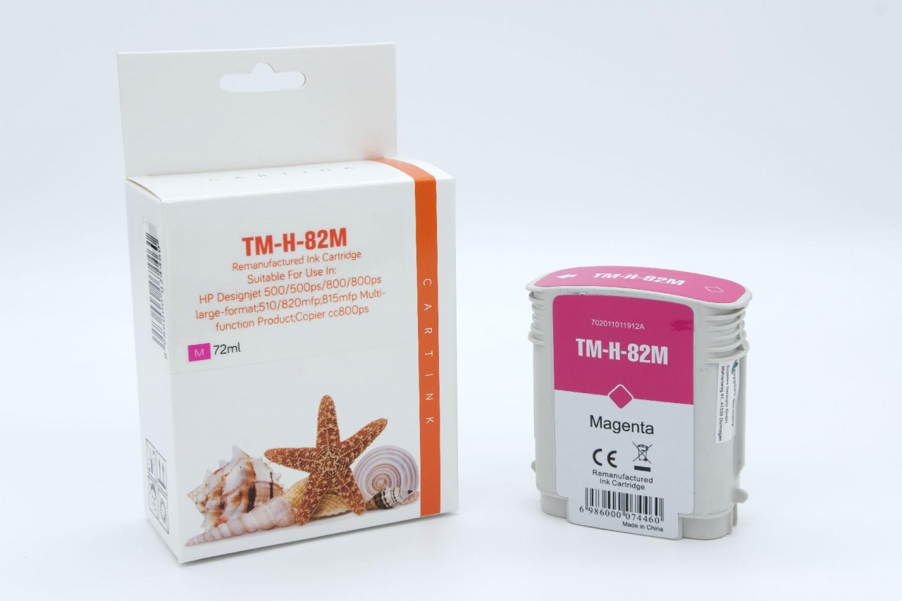 Tintenpatrone für HP 82 C4912A magenta 72 ml